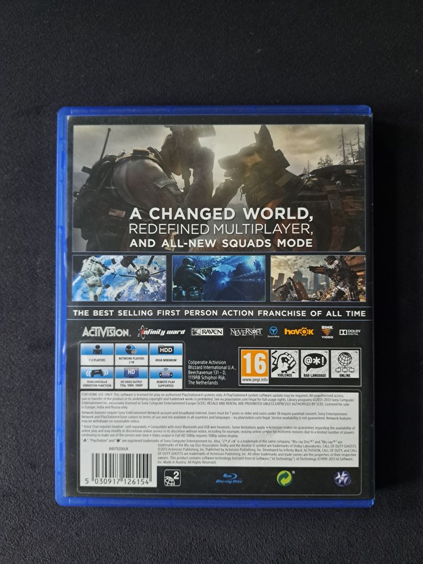Call Of Duty Ghosts Ps4