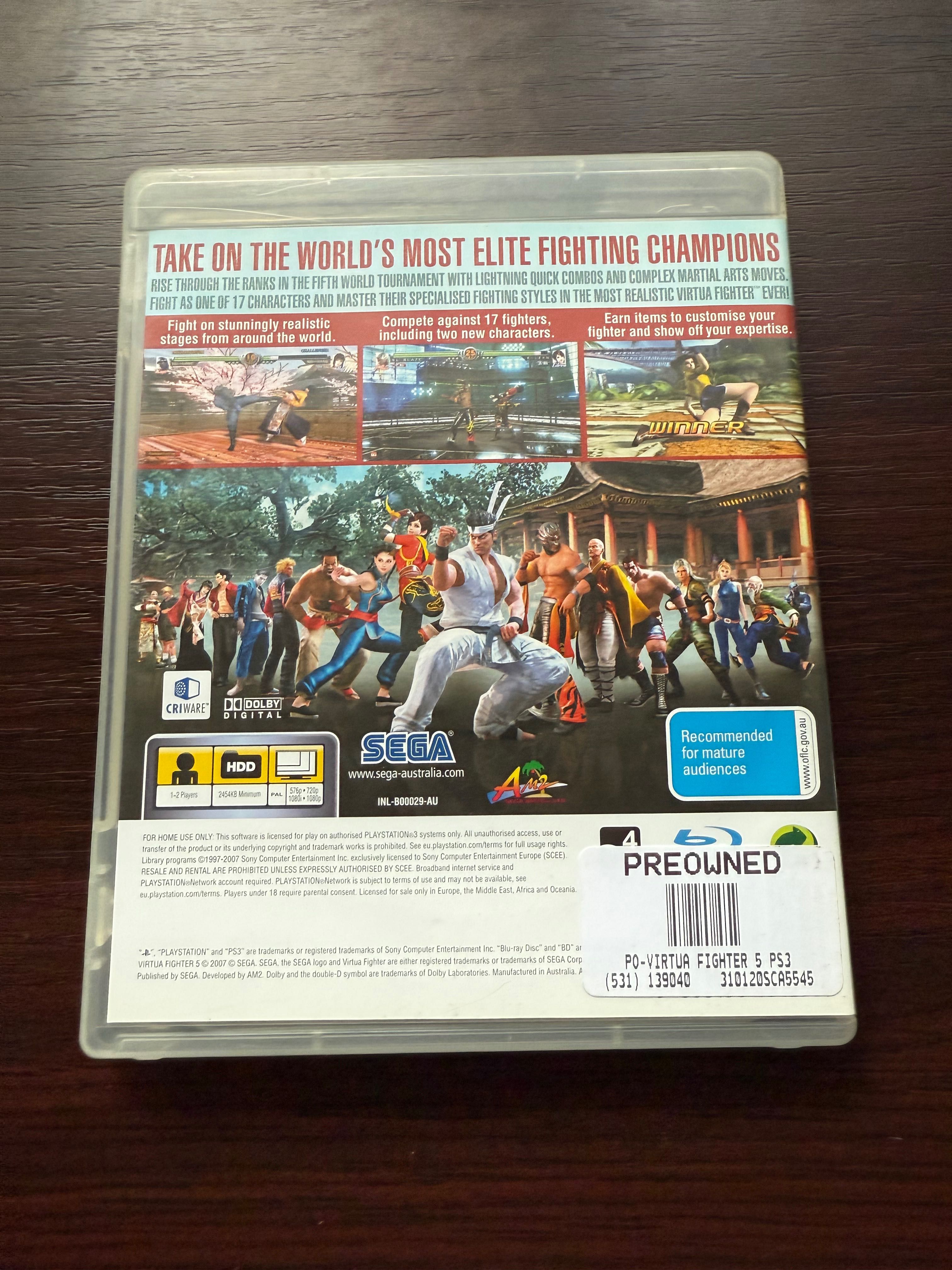 virtual fighter ps3