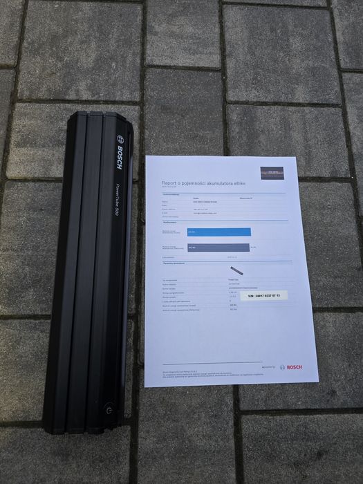 Bateria Akumulator BOSCH POWERTUBE 500Wh pionowa NOWA 0 cykli 96% spr