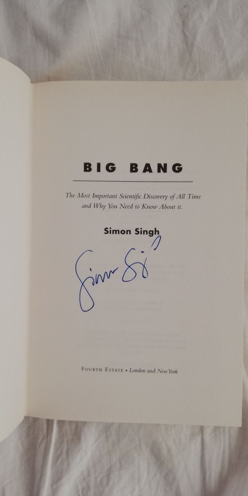 Livro "Big Bang", autografado pelo autor (portes grátis)