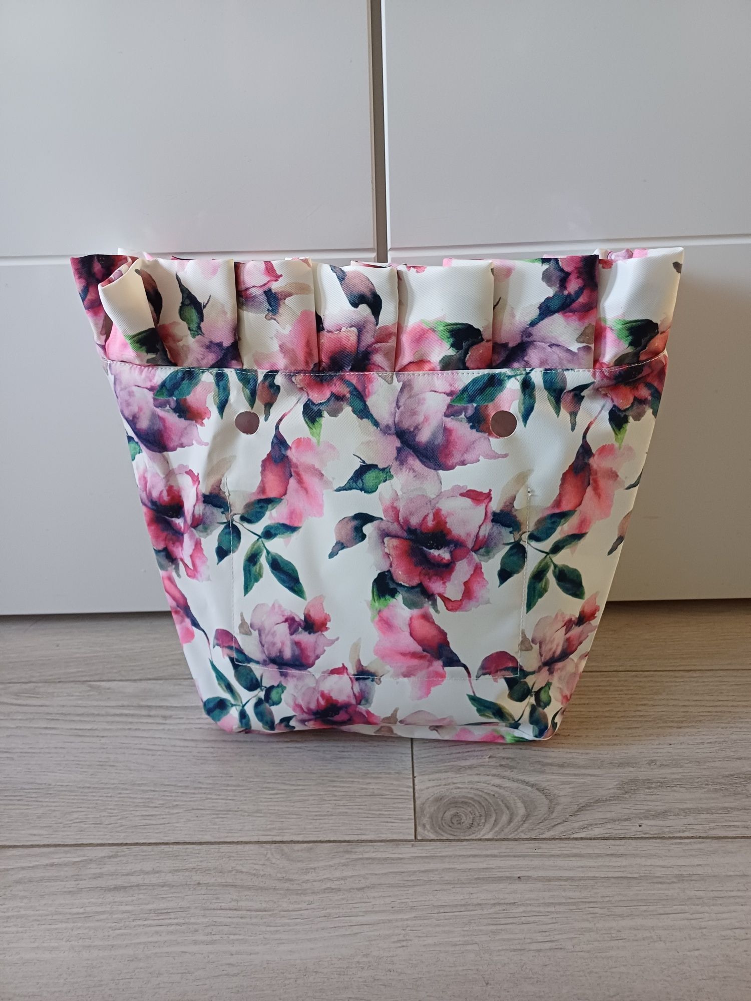 Organizer w różowe kwiaty do torebki O Bag Standard