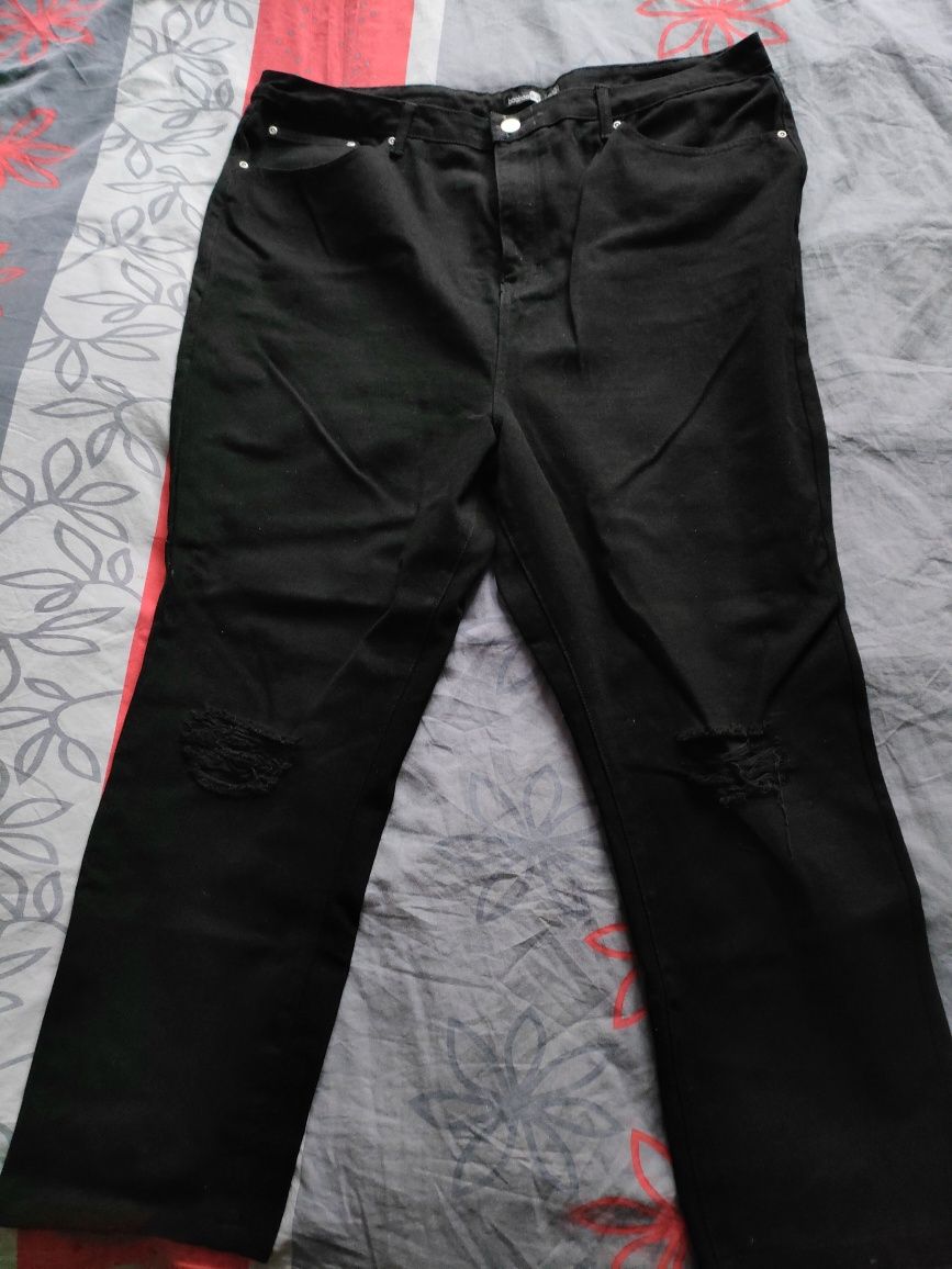 Jeansowe spodnie damskie r.50