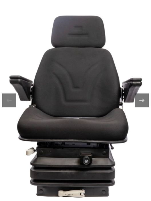 Assento de trator preto pneumático