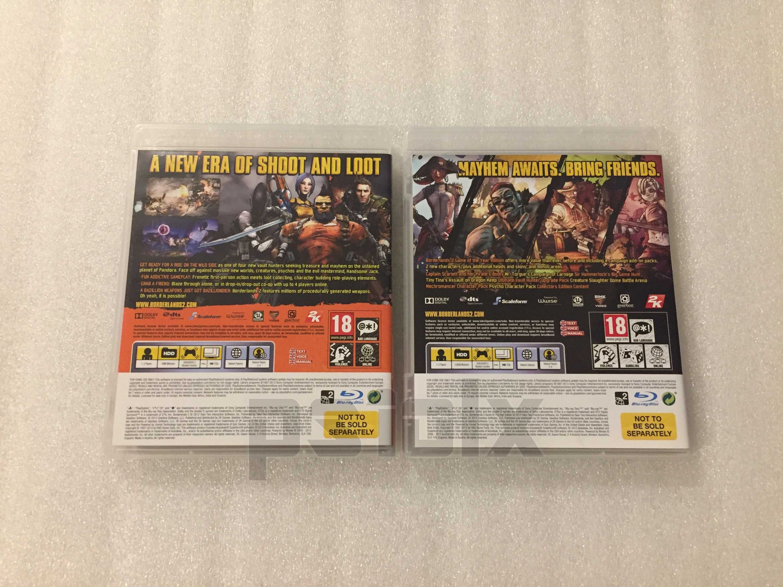 Borderlands 2 Game of the Year Edition playstation ps3