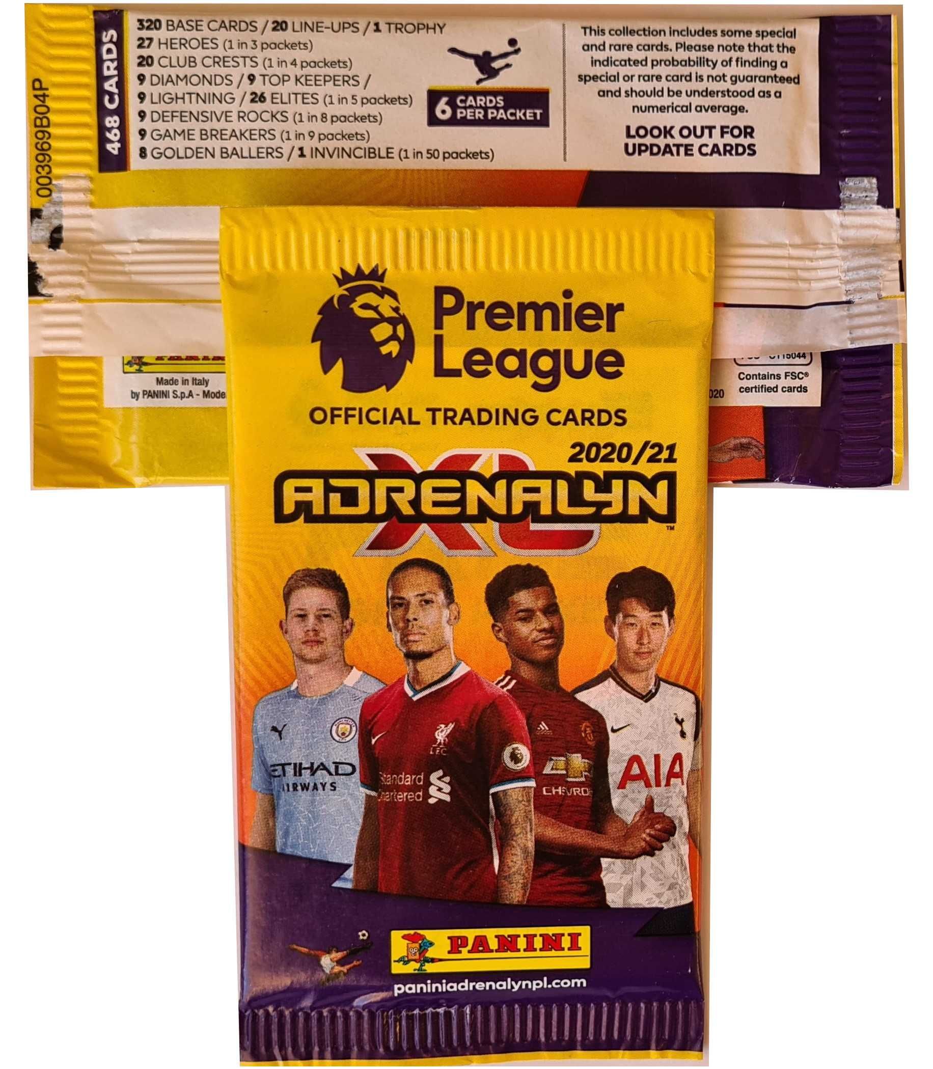 Panini seria PREMIER LEAGUE 2020/21 karty 300 szt saszetki 50