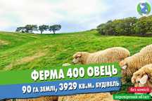Продаж діючої ферми, 400 овець, 90 га землі, 3929 кв.м. будівель