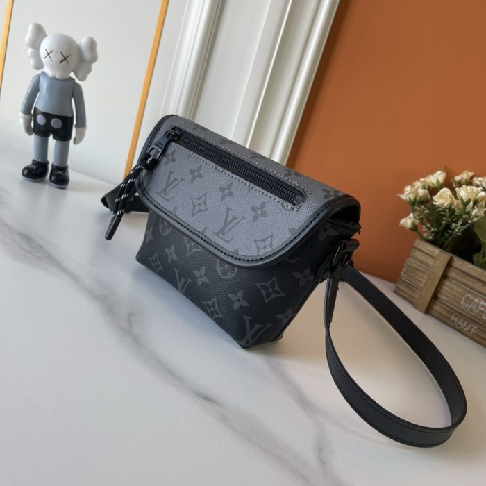 Louis Vuitton сумка мужская унисекс черная monogram оригинал кожаная