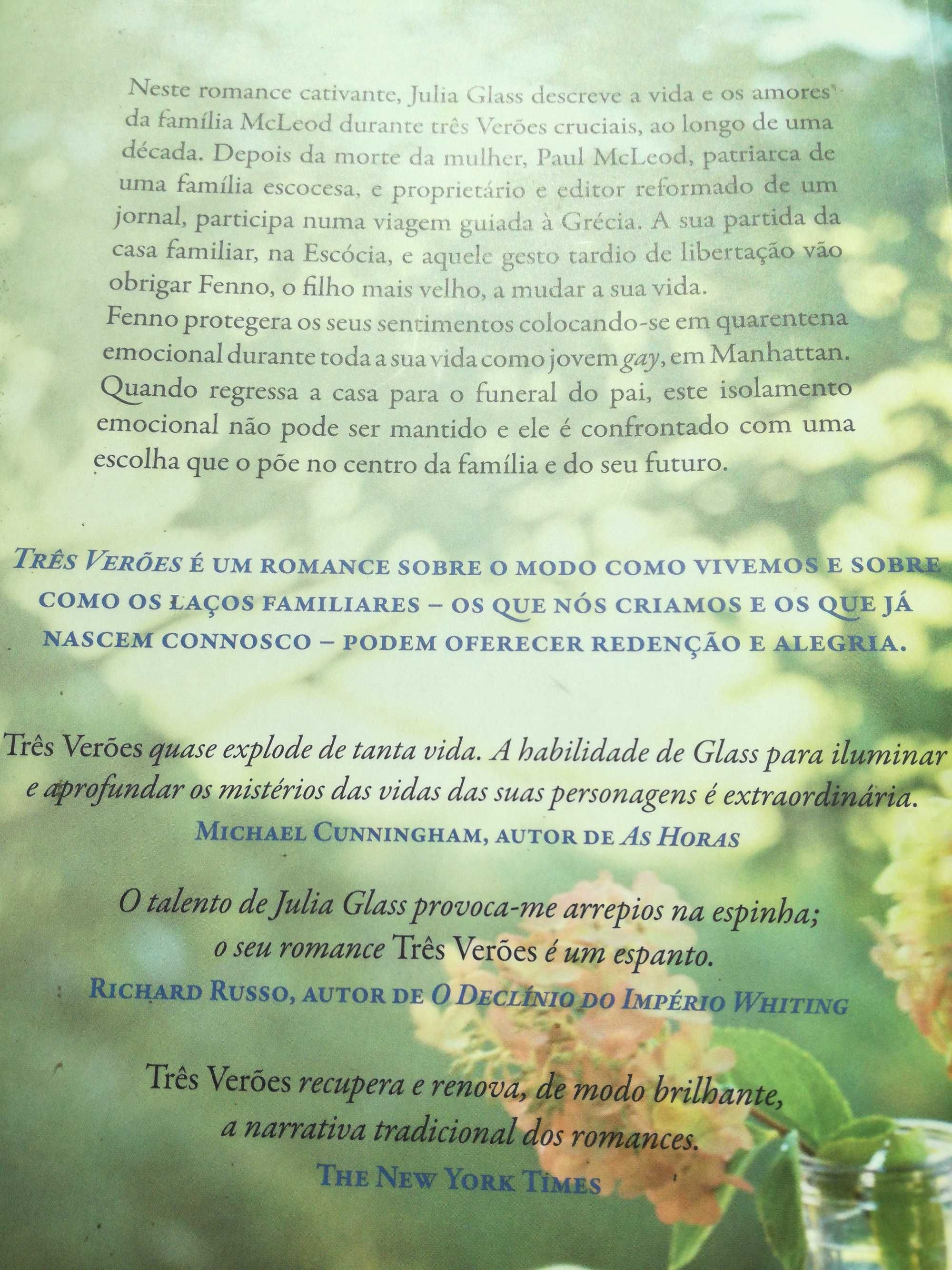 Livro Três Verões— Julia Glass