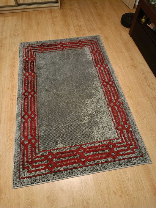 Nowoczesny, szary dywan do salonu/kuchni/pokoju 115 cm x 185 cm