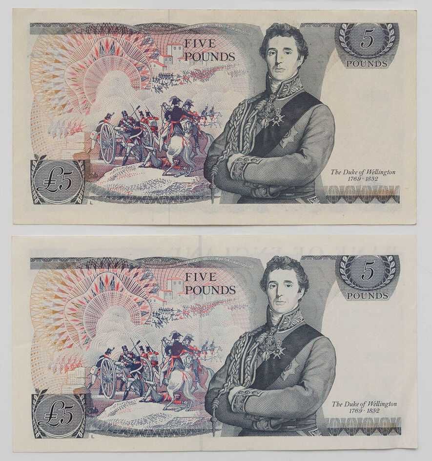 Banknot 5 funtów Wielka Brytania - Anglia 1971 P.378