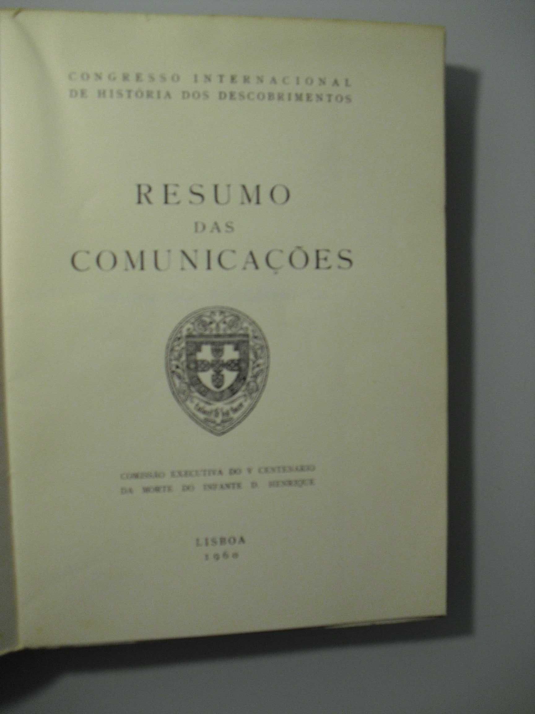 HISTÓRIA DOS DESCOBRIMENTOS-CONGRESSO INTERNACIONAL
