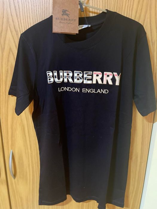 Koszulka T-shirt Burberry nowa czarna L. Moda
