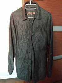 Koszula, tunika jeansowa czarna New Look 40 L