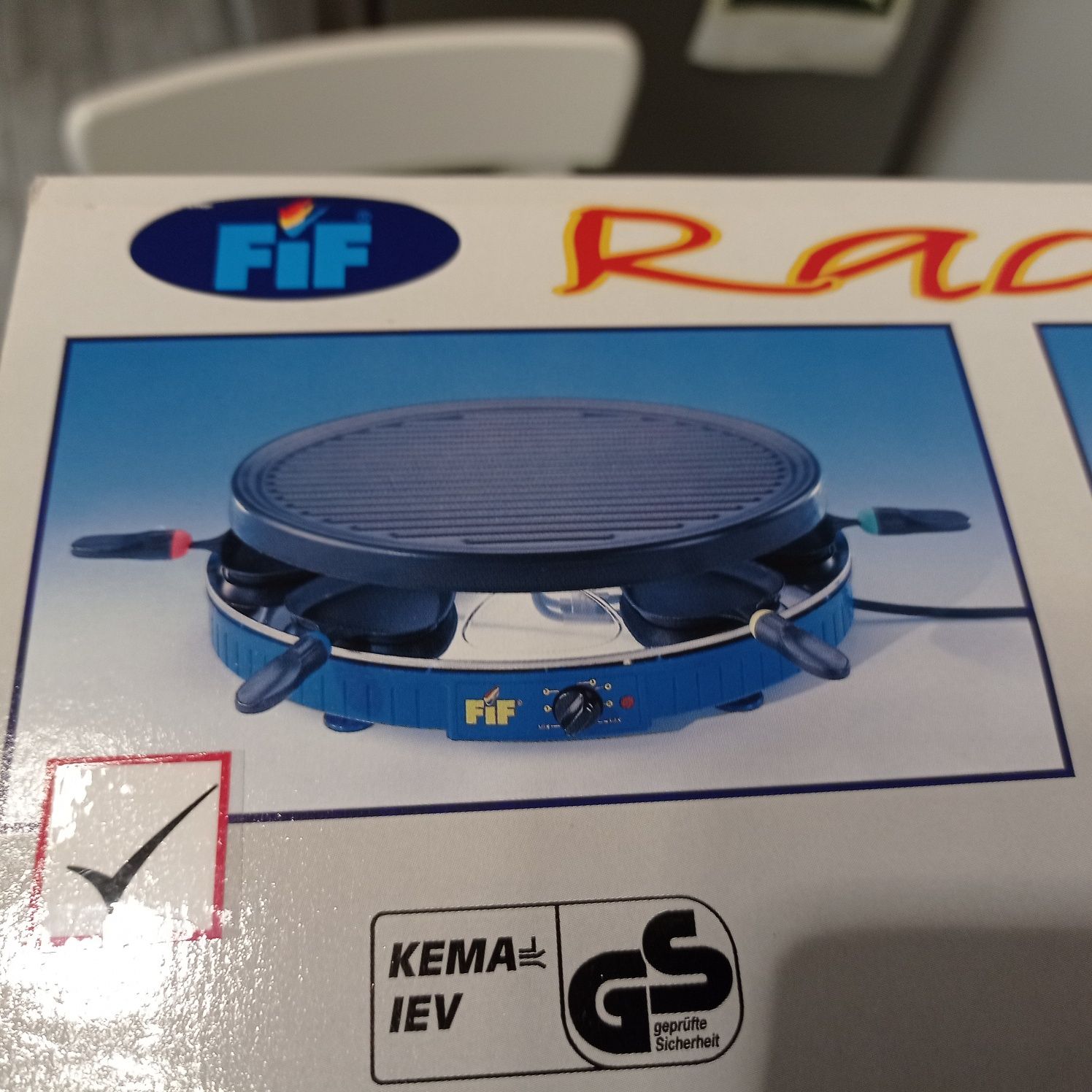 Grill elektryczny, niemiecki, nowy, Raclette Fif 8 osób