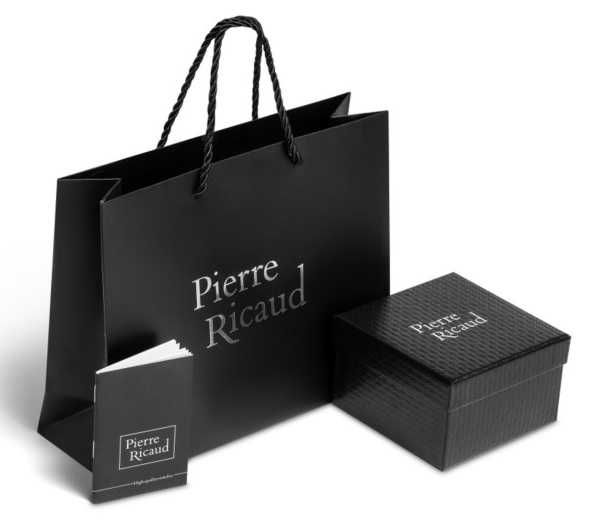 Zegarek myśliwski Pierre Ricaud jeleń z datą black fluo,