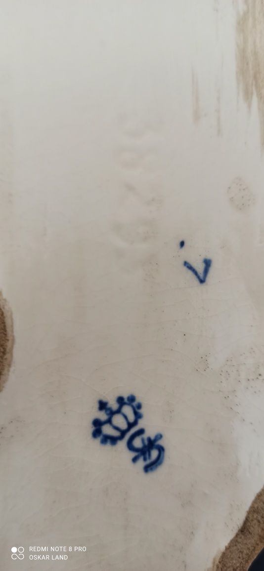 Porcelana Sitzendorf Figurka Chart Rosyjski Borzoj ( Borzoi) Piękna
