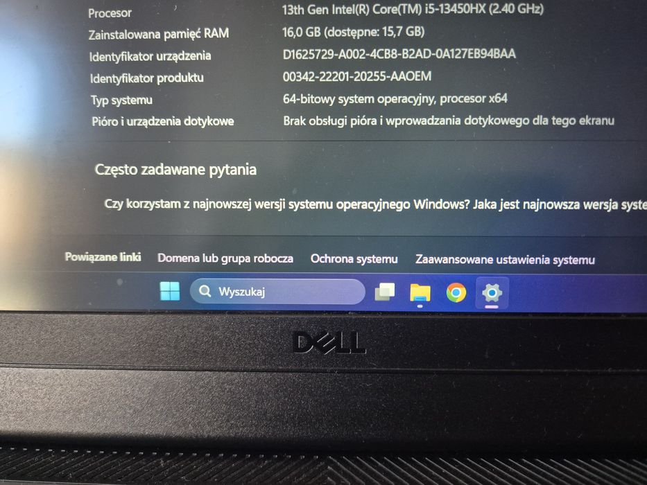 Laptop Dell G15 gamingowy