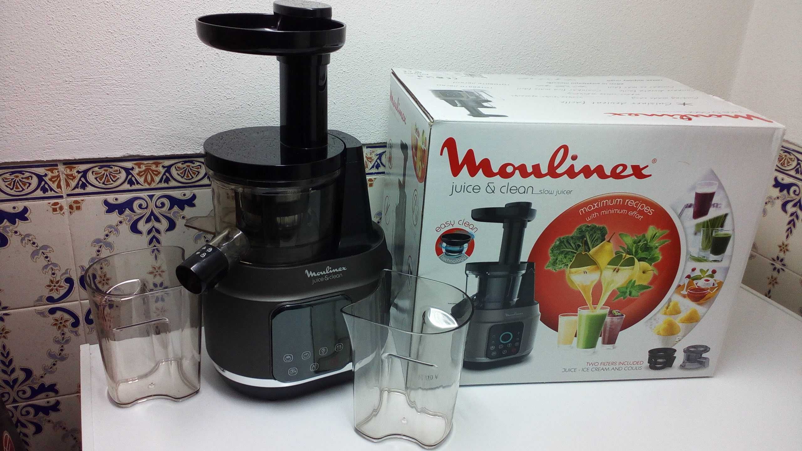 Máquina de sumos Moulinex Centrifugadora Juice & Clean NOVA