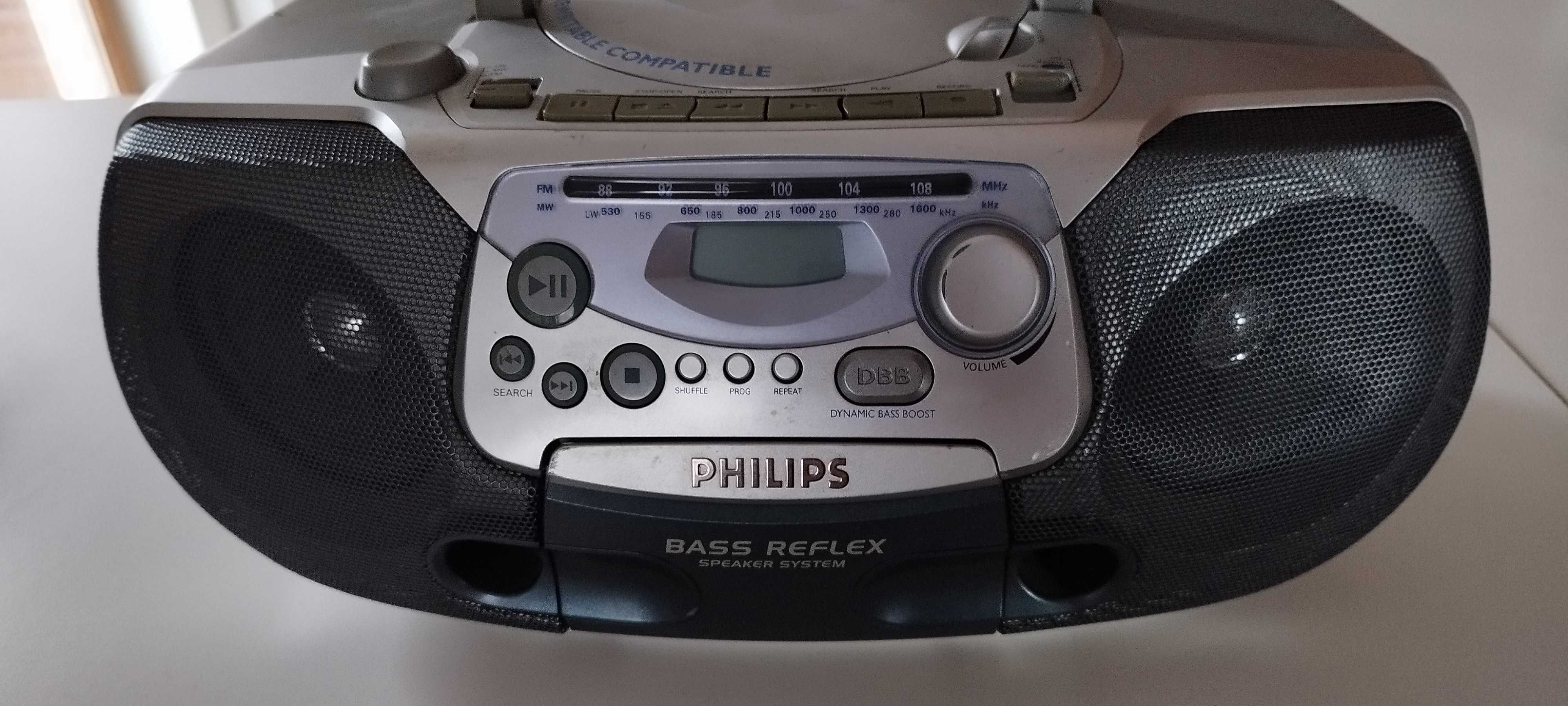 Philips radio CD kaseciak kaseta BASS REFLEX Bumbox  AZ1226/00C