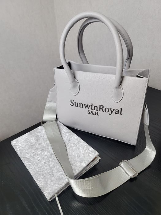 Сумка женская с ручками серая