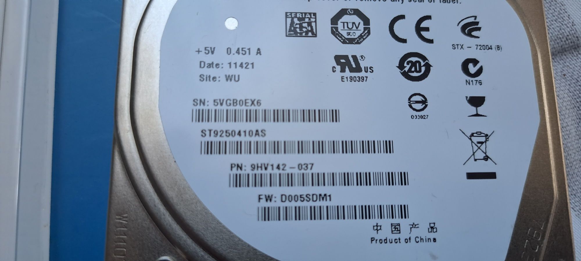 Dysk HDD 2,5 cala Seagate 250GB