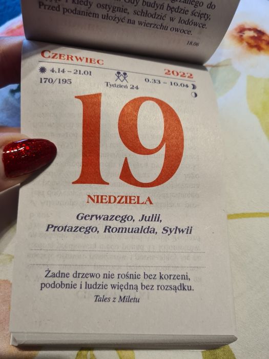 Kartka z kalendarza 2022