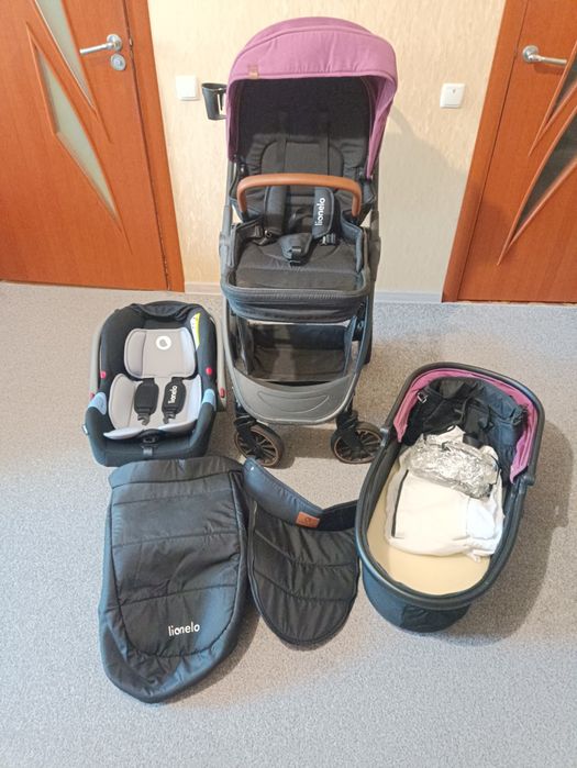 Коляска Lionelo 3 в 1 Amber Pink Rose