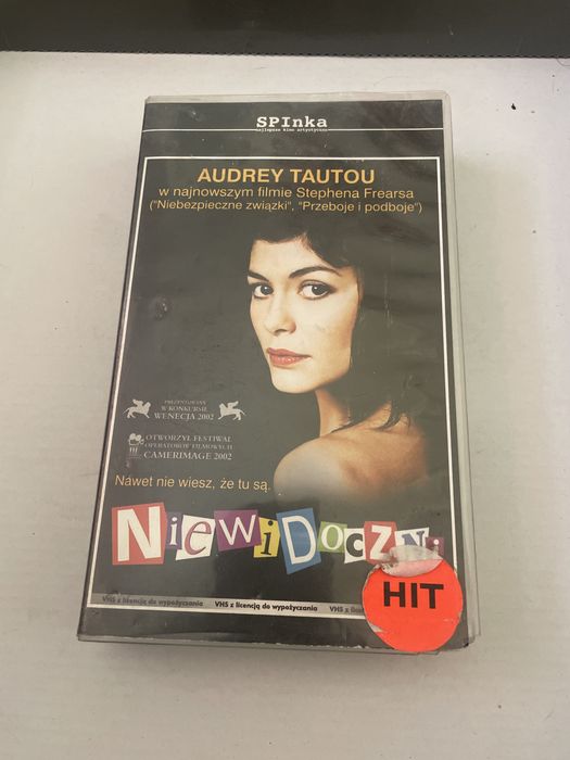 Kaseta VHS film NIEWIDOCZNI z licencją do wypożyczenia SPInka
