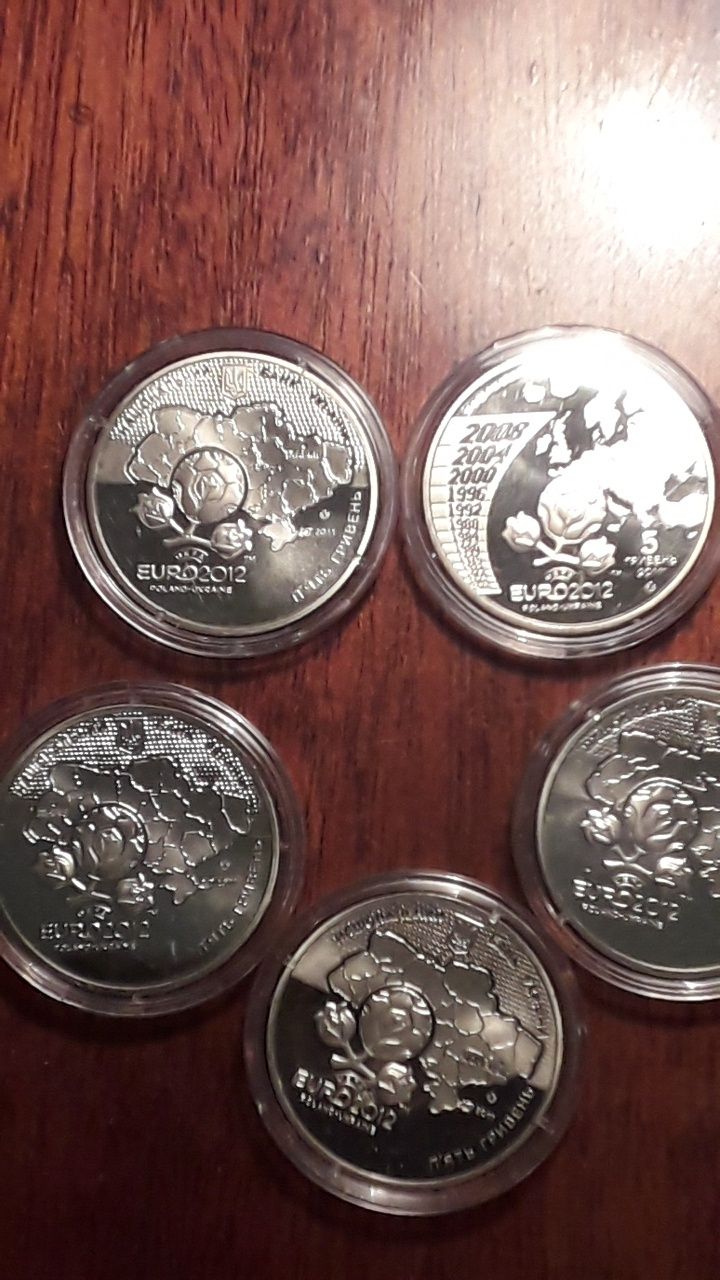 Монети 5грн євро2012