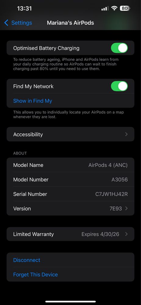 Airpods 4 ANC COMO NOVOS