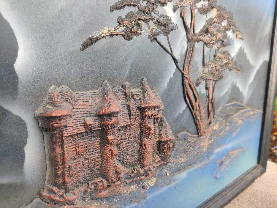 Piękny obraz z wypukłymi elementami