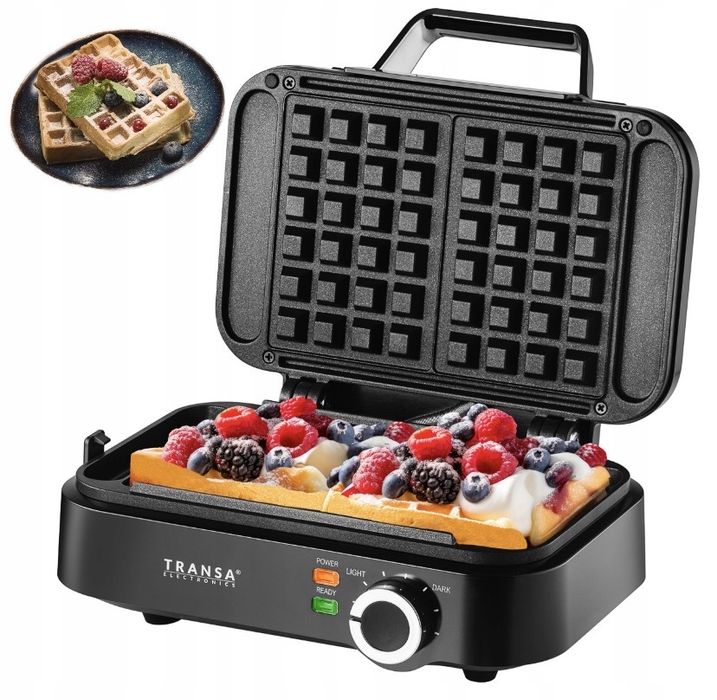 Gofrownica 2 Gofry 1500W Regulacja Wypieku