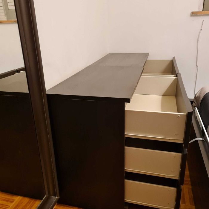 Cómoda MALM c/ 3 gavetas, pret-cast - IKEA
