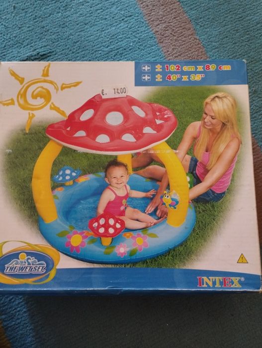 Piscina cogumelo para bebés