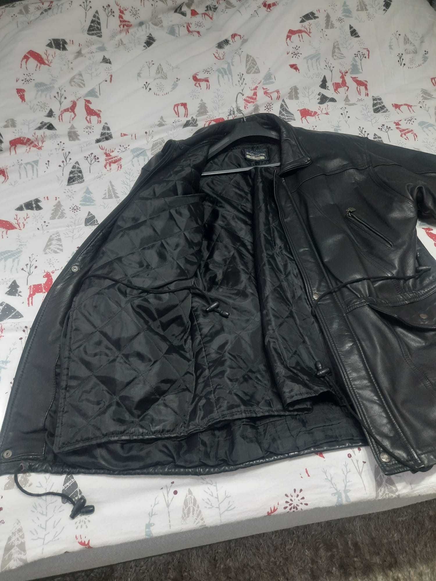 Kurtka skórzana czarna roz. XL/52-54