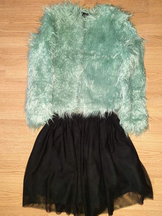 Пакет вещей на девочку 10-11-12лет шубка-меховушка Vila