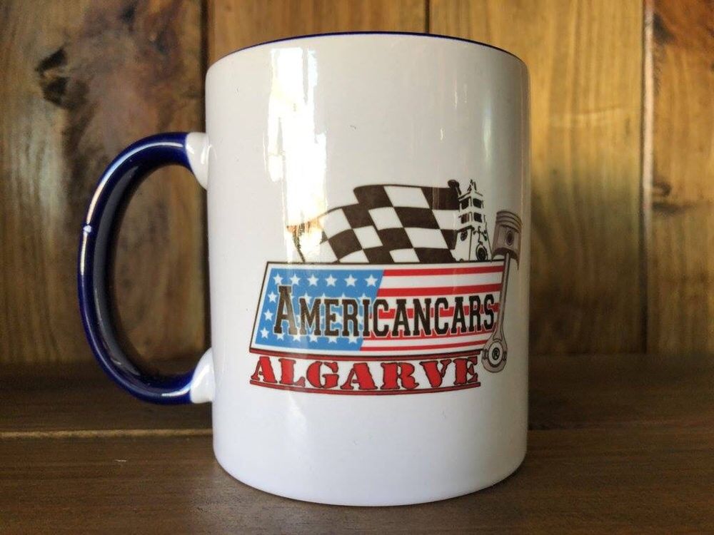 Caneca Americancars Algarve Mustang Hot Rod Dodge HUMMER Cadillac GMC