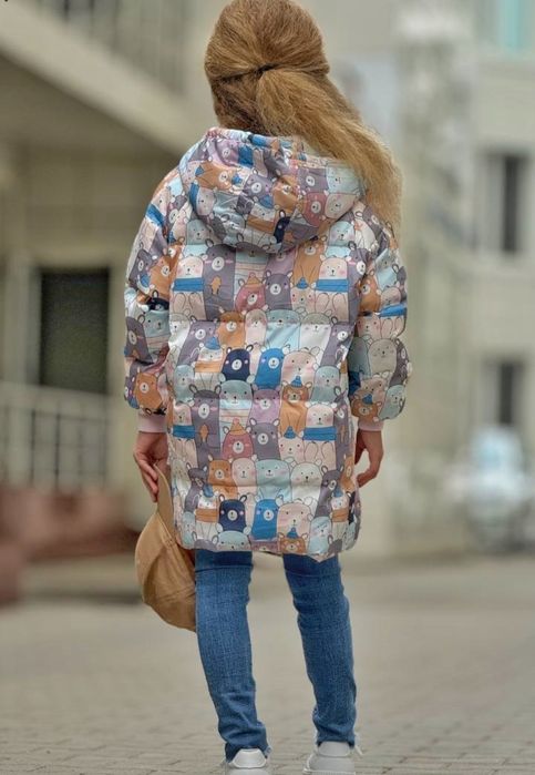 Зимова куртка на дівчинку  104 см куртка єврозима.