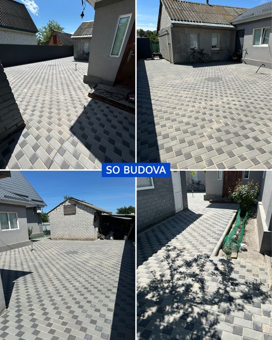 Укладання тротуарної плитки Укладка тротуарной плитки и брусчатки ФЭМ