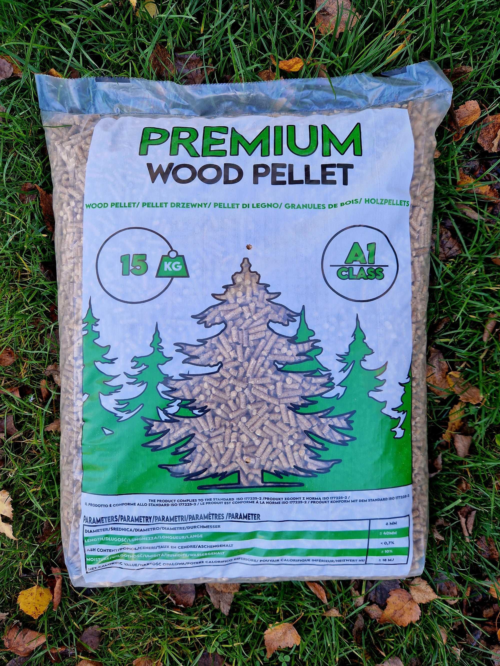Pellet drzewny Premium A1 WOOD 6mm nie olczyk igła lava pelet
