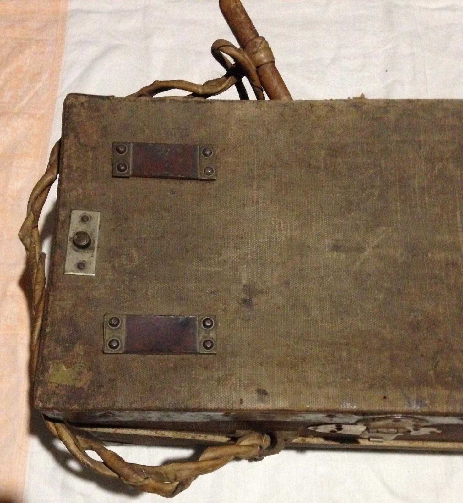 японский довоенный ящик, 19 век, старинный чемодан, сундук, саквояж