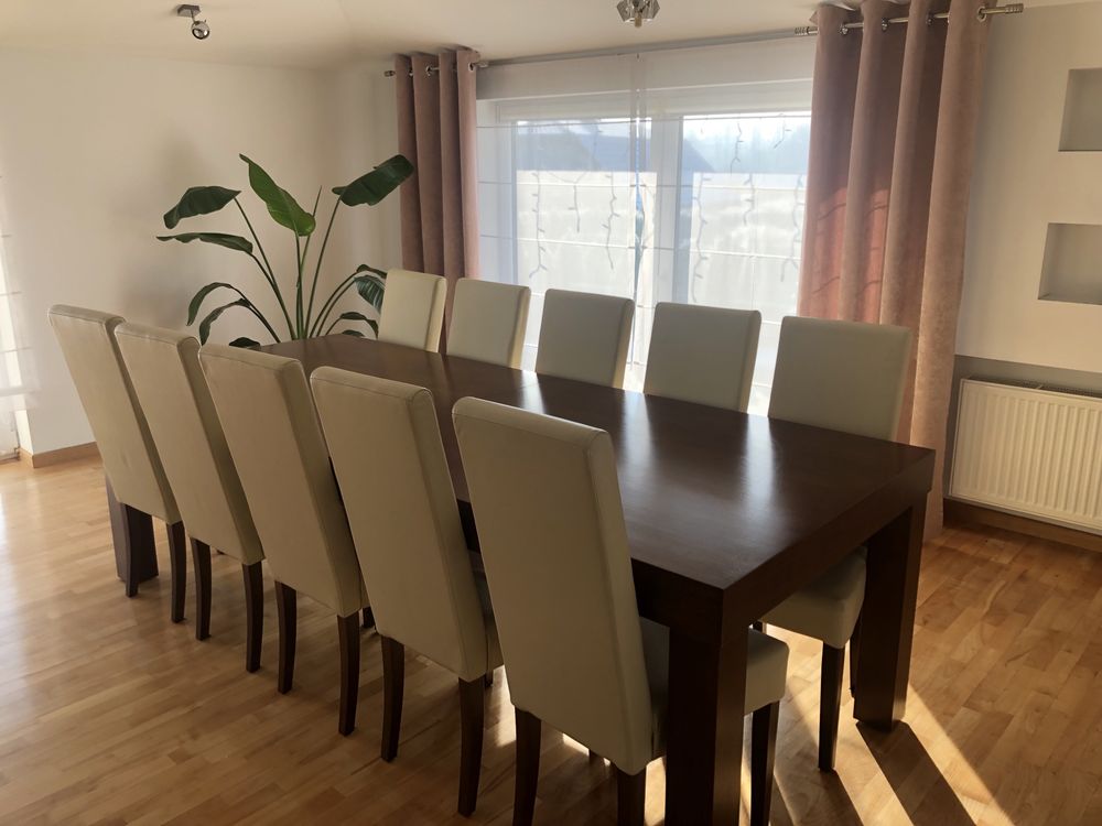 Stół Herkules 250/350 i krzesła
