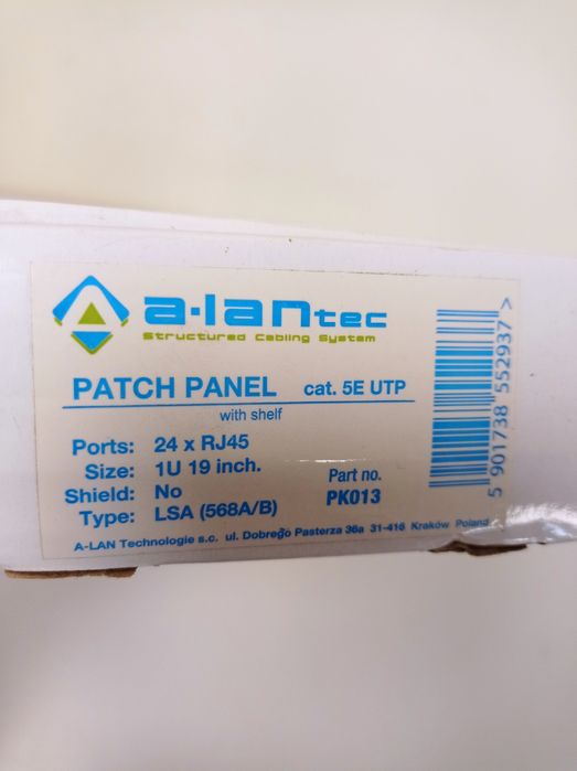 Patch Panel ALANTEC PK013 - NOWY