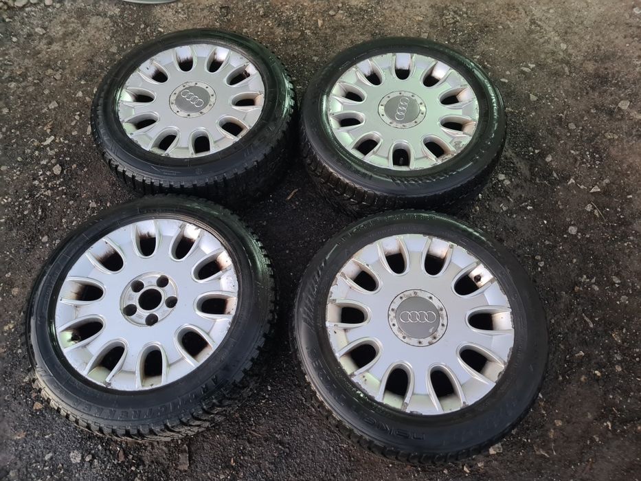 ALUFELGI 17" koła 5x112 et43 +opony zimowe Audi A4 B6 B7 A6 C6 A8 D3