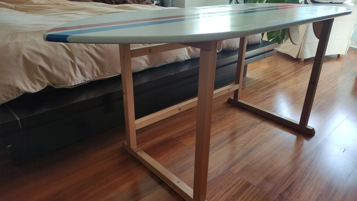 Mesa / secretária prancha de surf de construção artesanal