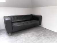 Sofa kanapa czarna skóra naturalna stan idealny