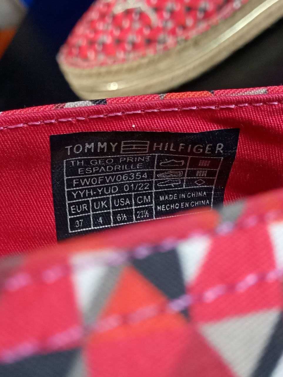 Женские эспадрильи Tommy Hilfiger Geo Print Espadrille Оригинал