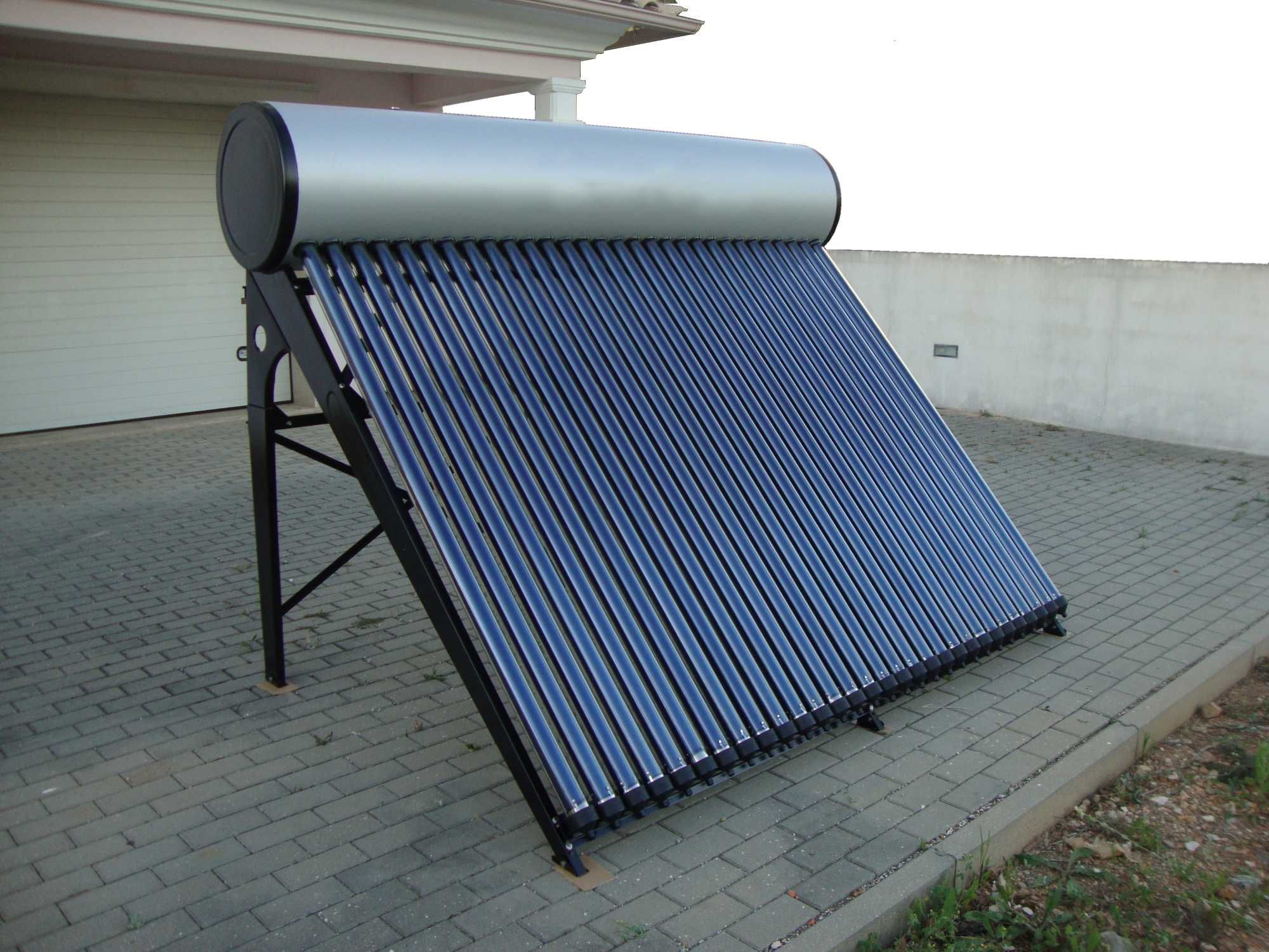 Painel Solar Termossifão 300L INOX 30 Tubos Vácuo