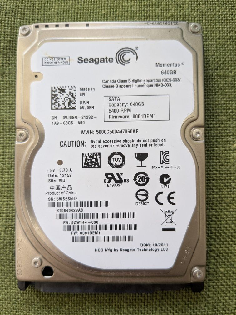 Seagate HDD 2.5 + bonus