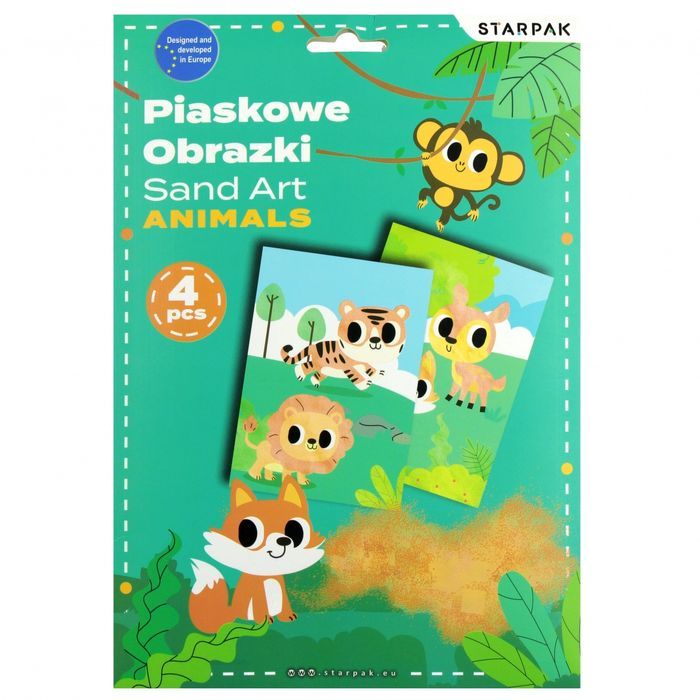 Piaskowe Obrazki Animal Starpak Kop 12/24. Starpak. Nowy Produkt